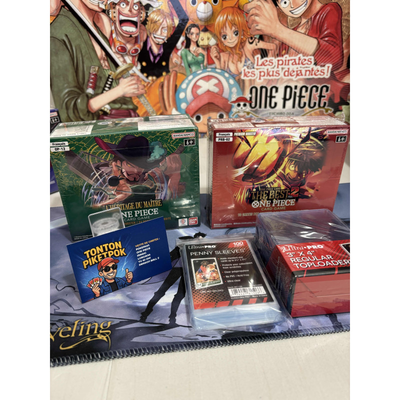 OFFRE SPECIALE !! 1 display OP12 FR + 1 DISPLAY PRB02 FR + Sleeves + Toploaders !!!