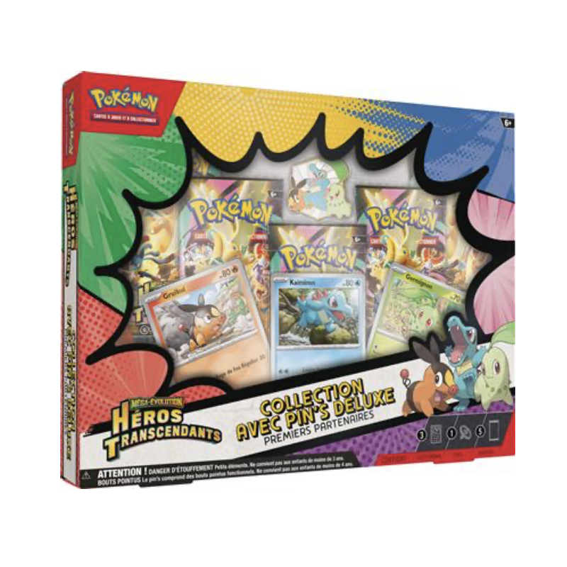 Pokémon - Coffret Collection Pin's Deluxe - Méga-Évolution : Héros Transcendants ME2.5 🇫🇷