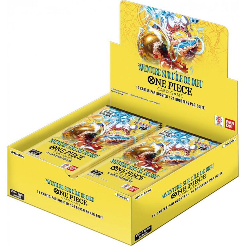 One Piece – OP15 – Aventures dur l’ïle de Dieu – Display de 24 Boosters – FR