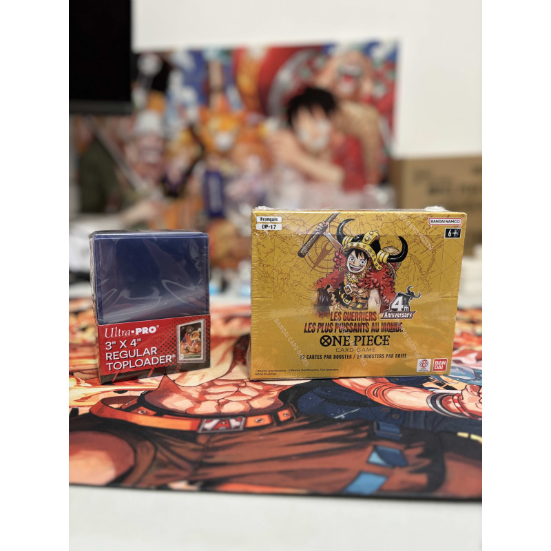 One Piece JCC - Display 24 boosters OP17 : Les Guerriers les plus puissants au monde (Français) - Bandai + TOPLOADER