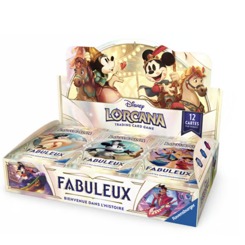 DISNEY LORCANA JCC : FABULEUX - DISPLAY DE BOOSTERS (24 BOOSTERS) - FR