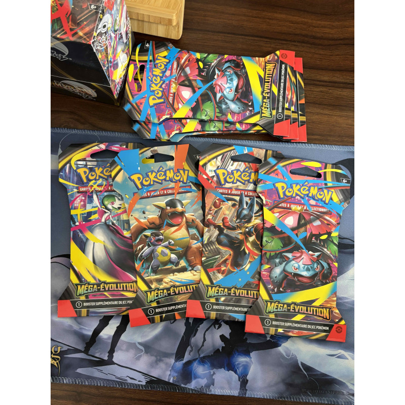 Art Set de 4 Boosters Blister ME01 : Méga-Évolutions - Pokémon