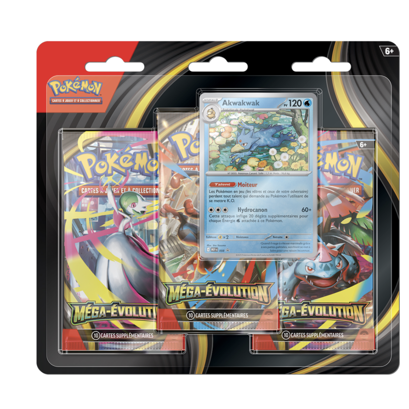 Pokémon - Tripack 3 Boosters - ME01 Méga Evolution